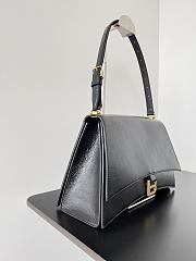 Balenciaga Crush Medium Sing Bag In Black Gold 31x21x11cm - 4