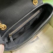 Gucci Marmont Small Shoulder Black Bag 26x15x7cm - 6