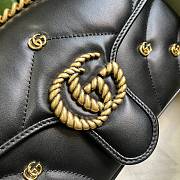 Gucci Marmont Small Shoulder Black Bag 26x15x7cm - 4