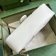 Gucci Marmont Small Shoulder White Bag 26x15x7cm - 6