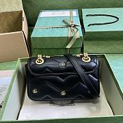 Gucci Marmont Mini Shoulder Black Bag 22x13x6cm - 4