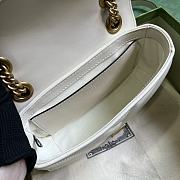 Gucci Marmont Mini Shoulder White Bag 22x13x6cm - 4