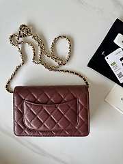 Chanel Wallet On Chain Red Wine Caviar Gold 19x12x3cm - 5