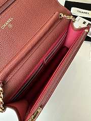 Chanel Wallet On Chain Red Wine Caviar Gold 19x12x3cm - 4