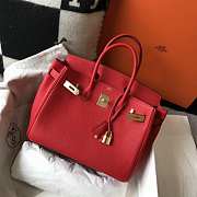 Hermes Birkin Togo 25 Red Gold Hardware 25cm - 4