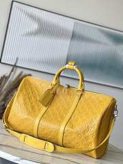 Louis Vuitton LV Keepall Bandoulière 50 Yellow Taurillon 50 x 29 x 23 cm - 1