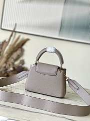 Louis Vuitton LV Capucines Mini Galet Grey 21x14x8cm - 5