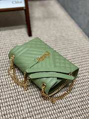YSL Envelope Green Gold 24x17x6cm - 6