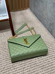YSL Envelope Green Gold 24x17x6cm - 4