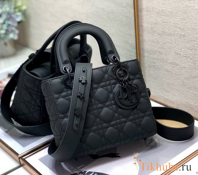 Dior Lady Black Ultra-Matte Bag So Black Size 20 x 16.5 x 8 cm - 1