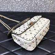 Valentino Small Rockstud Spike Bag White 20x5x11.5cm - 6