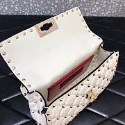 Valentino Small Rockstud Spike Bag White 20x5x11.5cm - 5