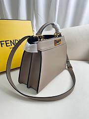 Fendi Peekaboo Iseeu Small Grey 27x11x21cm - 5