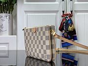 Louis Vuitton LV Double Zip Pochette Damier White 20 x 12.5 x 3 cm - 4