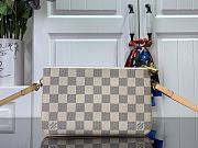 Louis Vuitton LV Double Zip Pochette Damier White 20 x 12.5 x 3 cm - 2