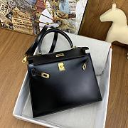 Hermes Kelly Black Box Gold Hardware 25cm - 3