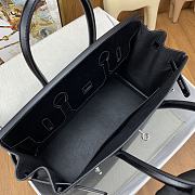 Hermes Birkin Black Box Silver Hardware 30cm - 2