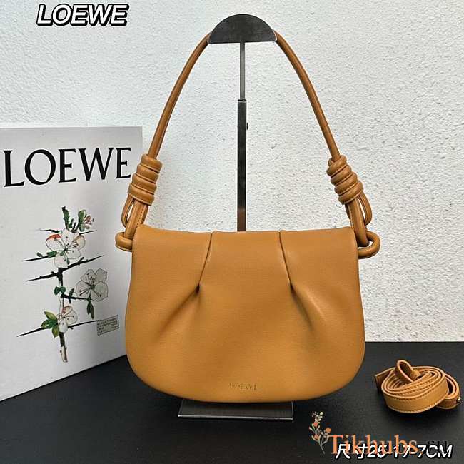 Loewe Paseo Satchel Bag Warm Dessert 25x17x8cm - 1