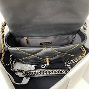 Chanel 19 Flap Bag Black Gold 26cm - 6