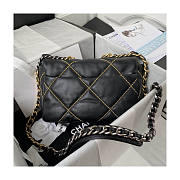 Chanel 19 Flap Bag Black Gold 26cm - 5