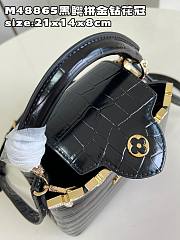 Louis Vuitton LV Mini Capucines Crocodile Black 21cm - 4