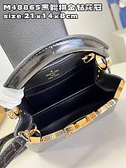 Louis Vuitton LV Mini Capucines Crocodile Black 21cm - 2