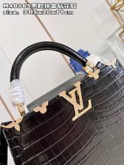 Louis Vuitton LV Capucines BB Crocodile Black 27cm - 3