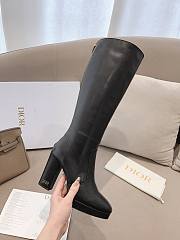 Dior Lambskin D-rise Platform Black Boots - 4