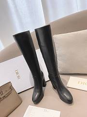 Dior Lambskin D-rise Platform Black Boots - 2