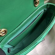 Gucci GG Marmont Mini Shoulder Bag Green Velvet 22x13x6cm - 4