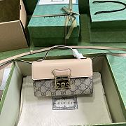 Gucci Padlock Mini Bag With Horsebit Print Light Pink 18x10x5cm - 1