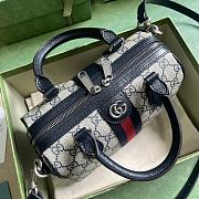 Gucci Ophidia GG Mini Top Handle Bag Blue 21.5x14x11.5cm - 6