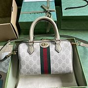 Gucci Ophidia GG Mini Top Handle Bag Beige White 21.5x14x11.5cm - 1