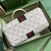 Gucci Ophidia GG Mini Top Handle Bag Beige White 21.5x14x11.5cm - 4