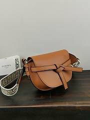 Loewe Mini Gate Dual Bag Soft Calfskin Tan 21x12.5x9cm - 5