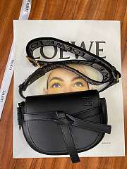 Loewe Mini Gate Dual Bag Soft Calfskin Black 21x12.5x9cm - 1