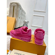 Louis Vuitton LV Trainer Sneaker Fuchsia - 4