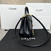 Celine Small 16 Bag Calfskin Black 23x19x10.5cm - 5