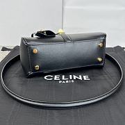 Celine Small 16 Bag Calfskin Black 23x19x10.5cm - 4