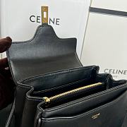 Celine Mini 16 Satinated Calfskin Black 18.5x15.5x9cm - 5