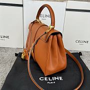 Celine Small 16 Bag Calfskin Tan 23x19x10.5cm - 6