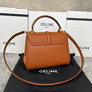 Celine Small 16 Bag Calfskin Tan 23x19x10.5cm - 4