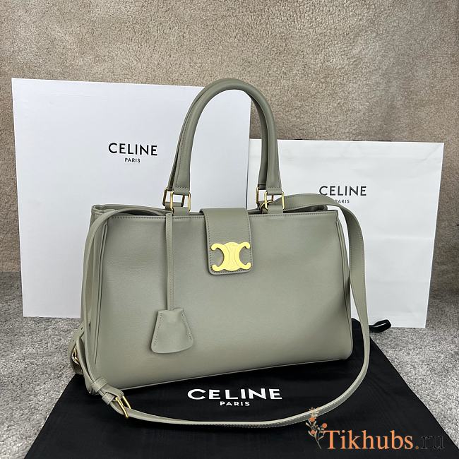 Celine Medium Appoline Bag Calfskin Green 37.5 x 22 x 16 cm - 1