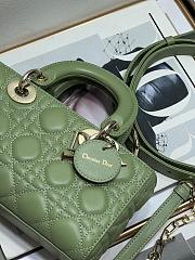 Dior Small Lady D-joy Bag Green 22x12x6cm - 6