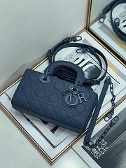 Dior Small Lady D-joy Matte Blue 22cm - 6