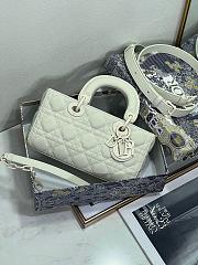 Dior Small Lady D-joy Matte White 22cm - 3