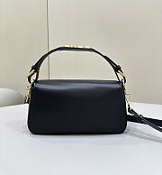 Fendi Baguette Black Nappa Leather Bag Black 27x15x6cm - 3