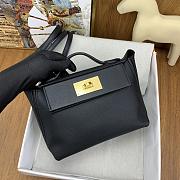 Hermes Mini Kelly 24/24 Black Gold Bag 21cm - 6