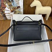 Hermes Mini Kelly 24/24 Black Gold Bag 21cm - 3