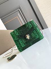 Bulgari Serpenti Forever Crossbody Bag in Green 20x14x4.5cm - 1